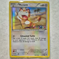 2016 MEOWTH 53/83 Pokemon TCG Toys R Us Promo Holo Generations Card. SEALED NIP - Image 2