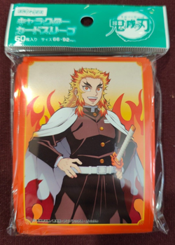 Demon Slayer Character Card Sleeve Kyojuro Rengoku 60pc Standard Size - Image 1