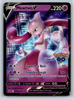 Mewtwo V Promo SWSH: Sword & Shield Promo Cards SWSH223 NM - Image 1
