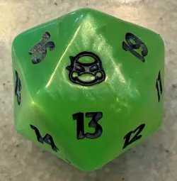 Teenage Mutant Ninja Turtles Oversized Spindown Life Counter - MTG TMNT D20 Die - Image 1