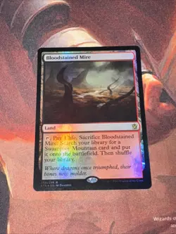 Bloodstained Mire X1 Mtg Khans Of Tarkir Nm Foil - Image 1