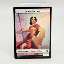 Foil Human Soldier Nightmare Double Sided Token Theros Beyond Death (THB) NM - Image 1