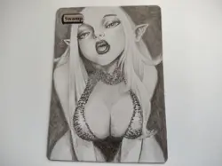 1x Swamp Altered Art Hand Drawn Basic Land AC552 by SpellBound - Image 1