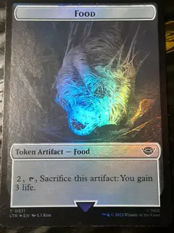 Human Soldier Food Token FOIL (Alt Food #3), LOTR , NM , MTG , FREE SHIPPING - Image 3