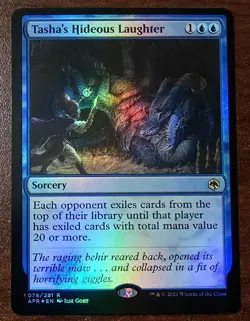 X 1 Tasha's Hideous Laughter FOIL NM-M AFR 078 MTG - Image 1