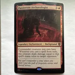 Passionate Archaeologist - Baldur's Gate Mythic Legendary Enchantment Red Foil … - Image 1