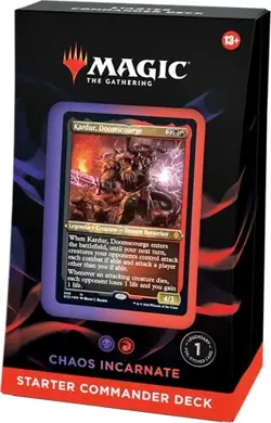 Magic: The Gathering Starter Commander Deck - Chaos Incarnate (Black-Red) - Image 1