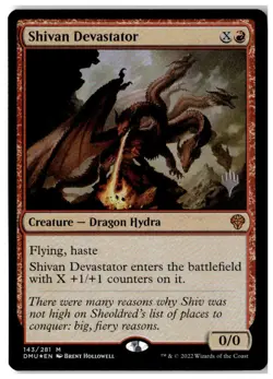 MTG Foil Shivan Devastator - Promo Pack: Dominaria United MP English - Image 1
