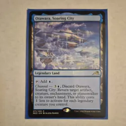 Otawara Soaring City Kamigawa Neon Dynasty Regular Blue Rare Land Wizards Engli… - Image 1