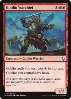 2x Goblin Warchief Dominaria LP MTG - Image 1