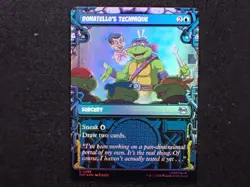 Donatello's Technique (Showcase) #228 (NM) TMT Magic MTG FOIL - Image 1