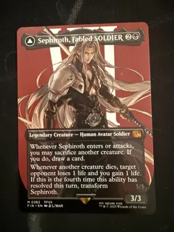 Sephiroth, Fabled SOLDIER (0382) (Borderless) Final Fantasy Regular - Image 1
