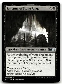 MTG Sanctum of Stone Fangs U Core Set 2021 120 LP - Image 1