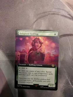 Delighted Halfling MTG Lord of the Rings LTR 0363 Borderless - Image 1