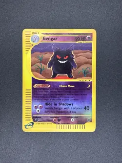 Gengar 48/165 Reverse Holo E-Reader 2002 Expedition Base Set E-Series Pokemon LP - Image 3