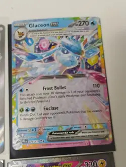 Pokemon Steelix Illustration Rare-Glaceon Ex-Hyper Rare-Full Art Holo Card Lot - Image 5