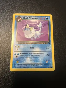 Dark Vaporeon 45/82 Team Rocket Pokemon Card In NM Condition - Image 1