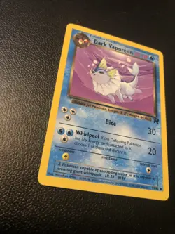 Dark Vaporeon 45/82 Team Rocket Pokemon Card In NM Condition - Image 2