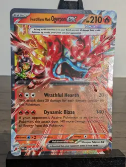 Pokemon Hearthflame Mask Ogerpon ex 040/167 Twilight Masquerade Double Rare NM - Image 1