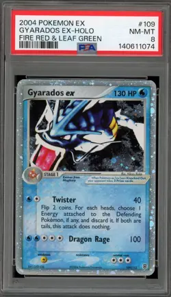 Pokemon Gyarados ex EX Fire Red & Leaf Green Holo Ultra Rare #109 PSA 8 - Image 1