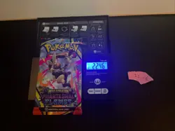 22.46g VERY HEAVY Phantasmal Flames Pokemon Sealed Booster Pack New SIR/HRU - Image 1