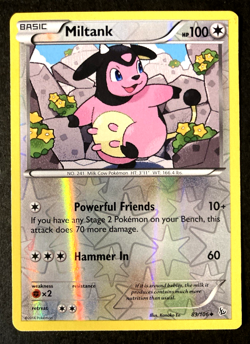 Pokemon TCG Miltank Flashfire 83/106 Reverse Holo Card 2014 - LP+ - Image 1