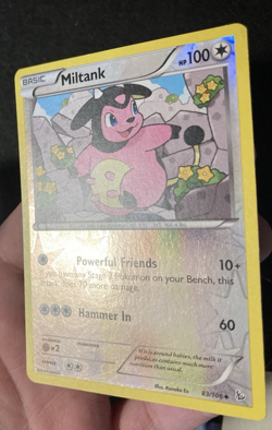 Pokemon TCG Miltank Flashfire 83/106 Reverse Holo Card 2014 - LP+ - Image 3