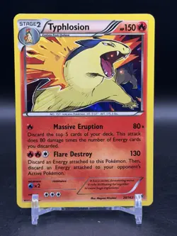 Typhlosion Holo Rare XY BREAKthrough 20/162 Pokemon English NM- - Image 1