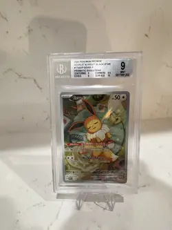 Pokemon Eevee SVP173 Prismatic Evolutions Promo ETB BGS 9 English - Image 1