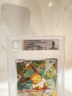 Pokemon Eevee SVP173 Prismatic Evolutions Promo ETB BGS 9 English - Image 2