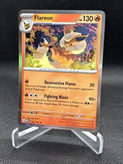 Flareon 151 Holo Rare Pokemon TCG 136/165 Scarlet & Violet - Image 4