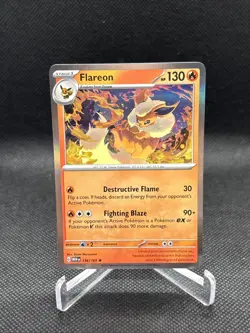 Flareon 151 Holo Rare Pokemon TCG 136/165 Scarlet & Violet - Image 5