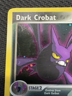Pokemon TCG Dark Crobat EX Team Rocket Returns Holo Rare 3/109 2004 Vintage HP - Image 2