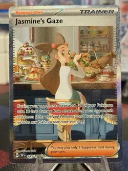 Pokemon TCG Jasmine's Gaze Full Art Holo Trainer Surging Sparks #245/191 - Image 1