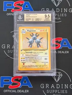 Pokemon Card Magneton 9/102 Holo - Base Set 1st Edition BGS 9.5 Italian - Image 3