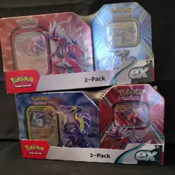 Pokemon TCG Miraidon & Koraidon Costco 2-Pack Tins –9 Packs SEALED x2 - Image 1