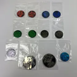 Lot of 12x Official Pokemon TCG Coins - Image 1