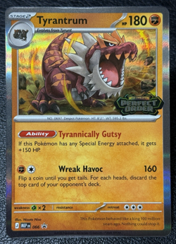 Tyrantrum MEP 066 - Prerelease Stamped Promo - Pokemon TCG: Perfect Order - NM - Image 1