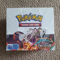 Pokemon Obsidian Flames Booster Box - Brand New & Factory Sealed - Small Hole - Image 1