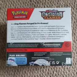 Pokemon Obsidian Flames Booster Box - Brand New & Factory Sealed - Small Hole - Image 2