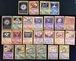Lot of 149 Vintage Pokemon Jungle Fossil & Team Rocket Sets. - Image 1