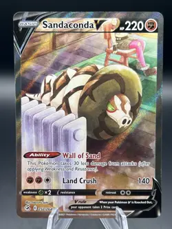 Pokemon TCG Sandaconda V (Alternate Full Art) 252/264 Swsh08: Fusion Strike Holo - Image 1
