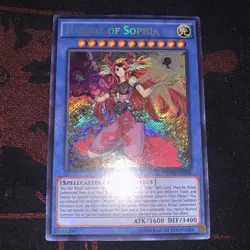 1x Yu-Gi-Oh! Nekroz of Sophia CROS-EN038 Secret Rare Unlimited LP Foil Bleed - Image 1