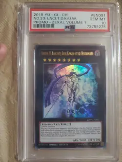 💎 Yugioh PSA 10 Number 23: Lancelot, Dark Knight Of The Underworld Limited 💎 - Image 1