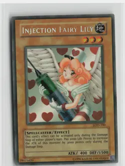 Injection Fairy Lily LOD-100 Secret Rare FADED Yu-Gi-Oh - Image 1