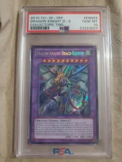 💎 Yugioh PSA 10 Dragon Knight Draco-Equiste Limited Edition Secret Rare 💎 - Image 1