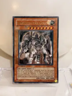 Yu-Gi-Oh! Ancient Gear Golem Ultimate Rare TLM-EN006 1st Edition MISPRINT - Image 1