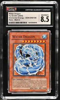 Water Dragon EEN-EN015K Mail-in Elemental Energy Yu-gi-oh! CGC 8.5 Nm/mint+ *018 - Image 1