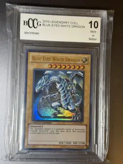 Yu-Gi-Oh Blue Eyes White Dragon LC01-EN004 2010 Legendary Collection BCCG 10 - Image 1