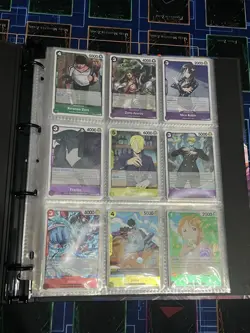 Bandai One Piece Card Game 97 Mixed Cards Lot w/Binder - Image 2